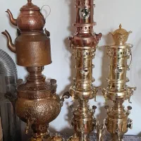 سماور زغالی برنجی و برنزی و ...