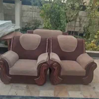 فروش دو دست مبل ۷نفر سالم بدون پارگی|مبلمان خانگی و میز عسلی|رودهن, |دیوار