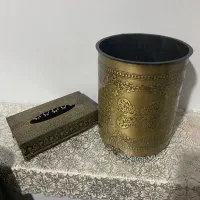 ست سطل زباله و جایی دستمال کاغذی