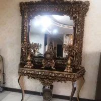 کنسول آینه شمعدان ساعت
