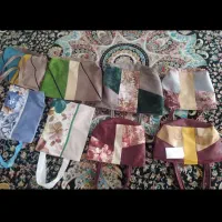 کیف زنانه پارچه‌ای استر دار بزرگ ۴۰۰وکوچک ۳۵۰کیف ج|کیف، کفش، کمربند|مرودشت, فاز اول شهرک فرهنگیان|دیوار