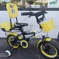 دوچرخه12پشتی دار سبددار