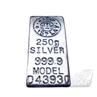 ماکت شمش نقره ۲۵۰g طرح شمش ندیر ترکیه دکوری تزئینی