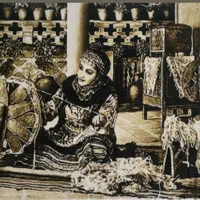 تابلو فرش دستباف چله ابریشم مارکدار۹۰در۶۰ سنتی