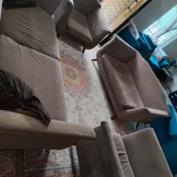 سرویس مبل ۷ نفره دارای روکش زیپ دار