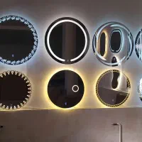 طراحی و تولید انواع اینه های بک لایت|آینه|کرمانشاه, |دیوار