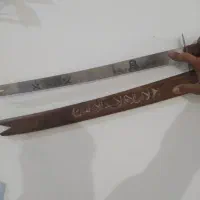 دو عدد دکوری قدیمی ذلفقار حکاکی شده عتیقه|کلکسیون اشیاء عتیقه|زاهدان, |دیوار