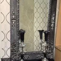 آینه کنسول و شمعدان در حد نو