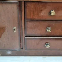 جا لباسی چوبی به همرا کمد جا کفشی