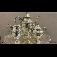 تی ست سه تکه راجرز سیلور پلیت|کلکسیون اشیاء عتیقه|تهران, راه آهن|دیوار