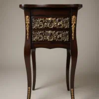 میز تلفن چوبی
