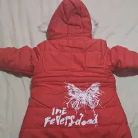 کاپشن قرمز دخترانه سایز ۵۰|کفش و لباس بچه|تهران, نازی‌آباد|دیوار
