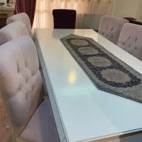 مبل۷نفره میز ناهار ۸ نفره خوری ویترین شیشه ای|مبلمان خانگی و میز عسلی|اهواز, کیانپارس |دیوار