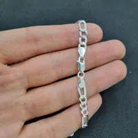 زنجیر نقره مردانه ایتالیا فیگارو(گردنبند ایتالیایی|جواهرات|تهران, گیشا|دیوار
