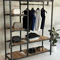 رگال لباس چوب ترمو مدرن آریا دکور|فروشگاه و مغازه|شاهین‌شهر, خانه کارگر|دیوار