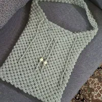 کیف مکرومه دستبافت