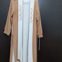 مانتو مجلسی آجری رنگ  سایز ۴۰