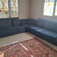 مبل ال ۷ نفره به همراه میز جلو مبلی و میز عسلی