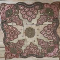 رومیزی ۴ تکه|پرده، رانر، رومیزی|قم, باغ کرباسی|دیوار