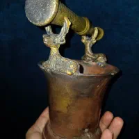 هاون مسوار کهنه قدمتدار کلکسیونی کمیاب|کلکسیون اشیاء عتیقه|اصفهان, جلفا|دیوار