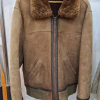 کاپشن چرم طبیعی اروپایی|لباس|کازرون, |دیوار