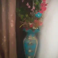 گلدان با گلاب خوری وجای میوه خوری