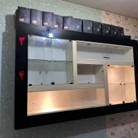 دکور مغازه با نور|کتابخانه، شلف، قفسه‌های دیواری|ساوه, |دیوار