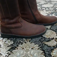 باسلام یک‌جفت‌پوتین‌چرم‌خالص‌ مردانه‌بزرگ‌پا|کیف، کفش، کمربند|گنبد کاووس, |دیوار