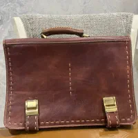 کیف اداری چرم طبیعی دست دوز