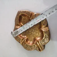 زیر سیگاری مسی قدیمی قلم کهنه|کلکسیون اشیاء عتیقه|قم, انسجام|دیوار