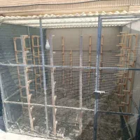 قفس گالوانیزه و جفت کن