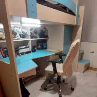 تخت یکنفره دوطبقه کمجا