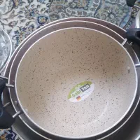 سرویس ۱۴پارچه قابلمه گرانیتی گابین یاسی رنگ|ظروف پخت‌وپز|اراک, |دیوار
