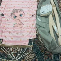 سرویس لهاف تشک کودک وگواره چوبی آتنا تمام چب|اسباب و اثاث بچه|رباط‌کریم, آدران|دیوار