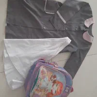 کوله و مانتو شلوار مدرسه کتونی هدیه