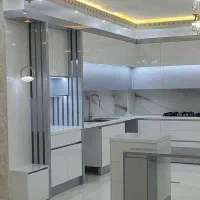 ساخت کابینت و کمد اقساط ۸ماهه خدمات برش و پی وی س