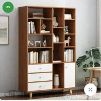 کتابخانه پایه دار سه کشو مدرن