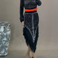 ست نیم تنه دامن مجلسی