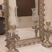 آینه و شمعدان نو و سالم