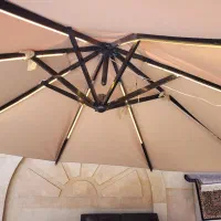 سایه بان چتری با قطر ۴ متر