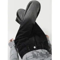 شلوار جین نیم بگ زنانه ، واراداتی اصل|لباس|قائم‌شهر, |دیوار