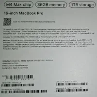 macbook pro 16inch m4 max 36gb 1tb مک بوک
