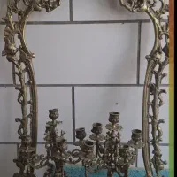 آینه شمعدان برنز