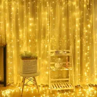 ریسه پرده ای 9مترمربع ریسه آویز 6 مترمربع عمده تک|ریسه و چراغ تزئینی|شیراز, فخرآباد (دروازه کازرون)|دیوار