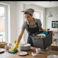 به یک نظافتچی خانم نیازمندم