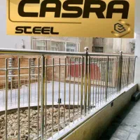 نرده استیل و شیشه لمینت