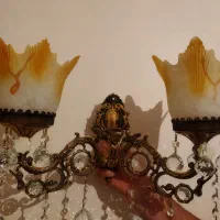 روشنایی گازی برنزی|لوستر و چراغ آویز|تبریز, |دیوار