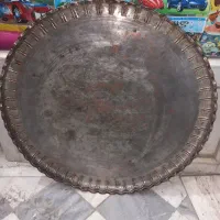 مجمعه سینی مسی عتیقه عطیقه دال بر دار