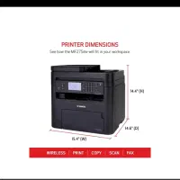 پرینتر سه کاره canon MF275dw آکبند گارانتی|پرینتر، اسکنر، کپی، فکس|کیش, |دیوار