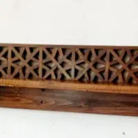 شلف چوب دیواری ۸ستاره گره چینی شده|کتابخانه، شلف، قفسههای دیواری|مشهد, هنرور|دیوار